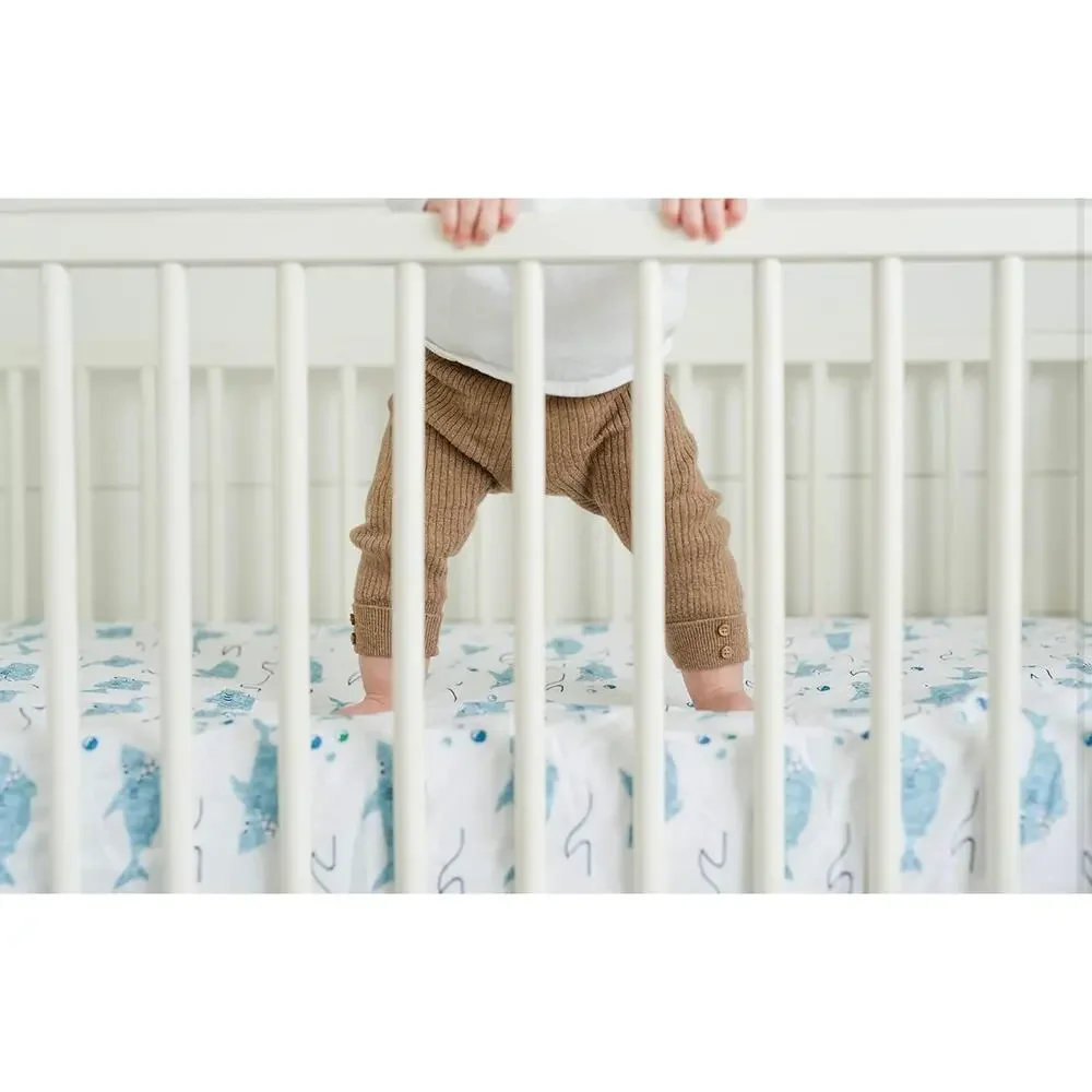 100% Cotton Fitted Crib Sheet - Premium Baby Bedding -Soft, Breathable & Durable